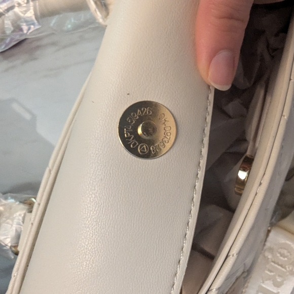 NWT Cream Designer Handbag - Picture 12 of 14